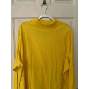 Venezia Woman Yellow Long Sleeve Top Sz 2X